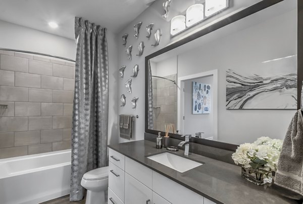 bathroom at Bainbridge South End Apartments