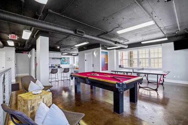 game room at Capitol on 28th Apartments