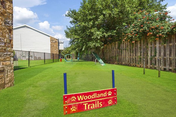 dog park at Woodland Trails Apartments
