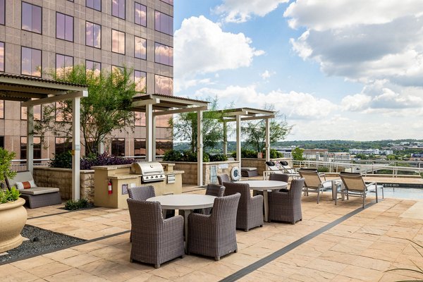 Clubhouse featuring luxurious seating and modern decor at Ashton Austin Apartments
