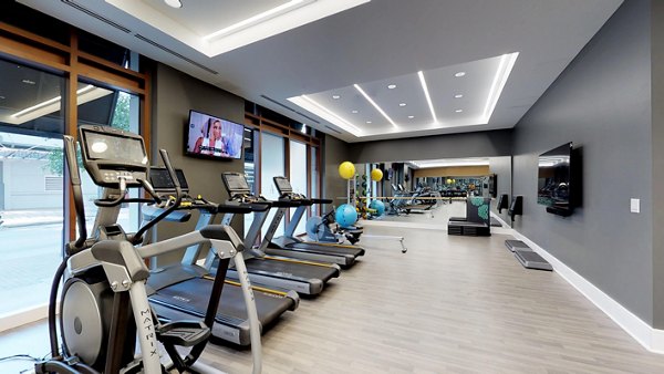 fitness center at Ashton Austin Apartments