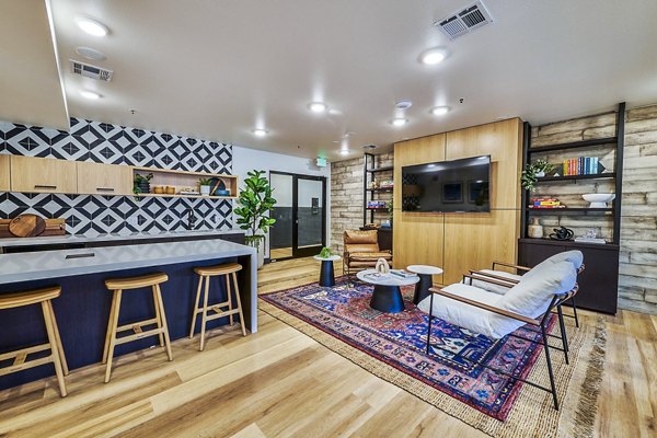 Luxury clubhouse/lobby with elegant seating at Westbury Apartments
