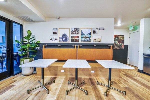 Modern clubhouse with cozy seating and stylish decor at Westbury Apartments