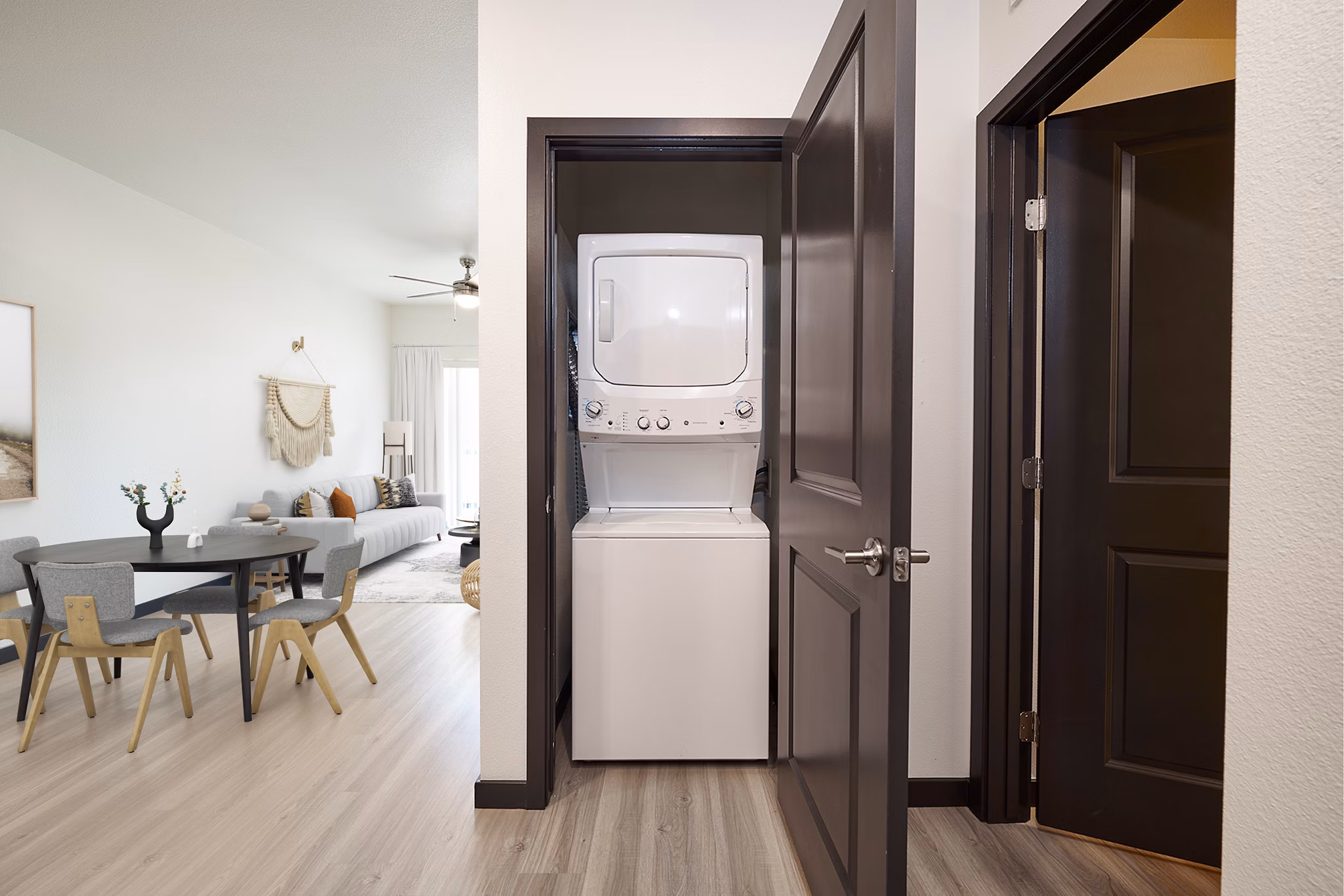 laundry room at Westbury Apartments
