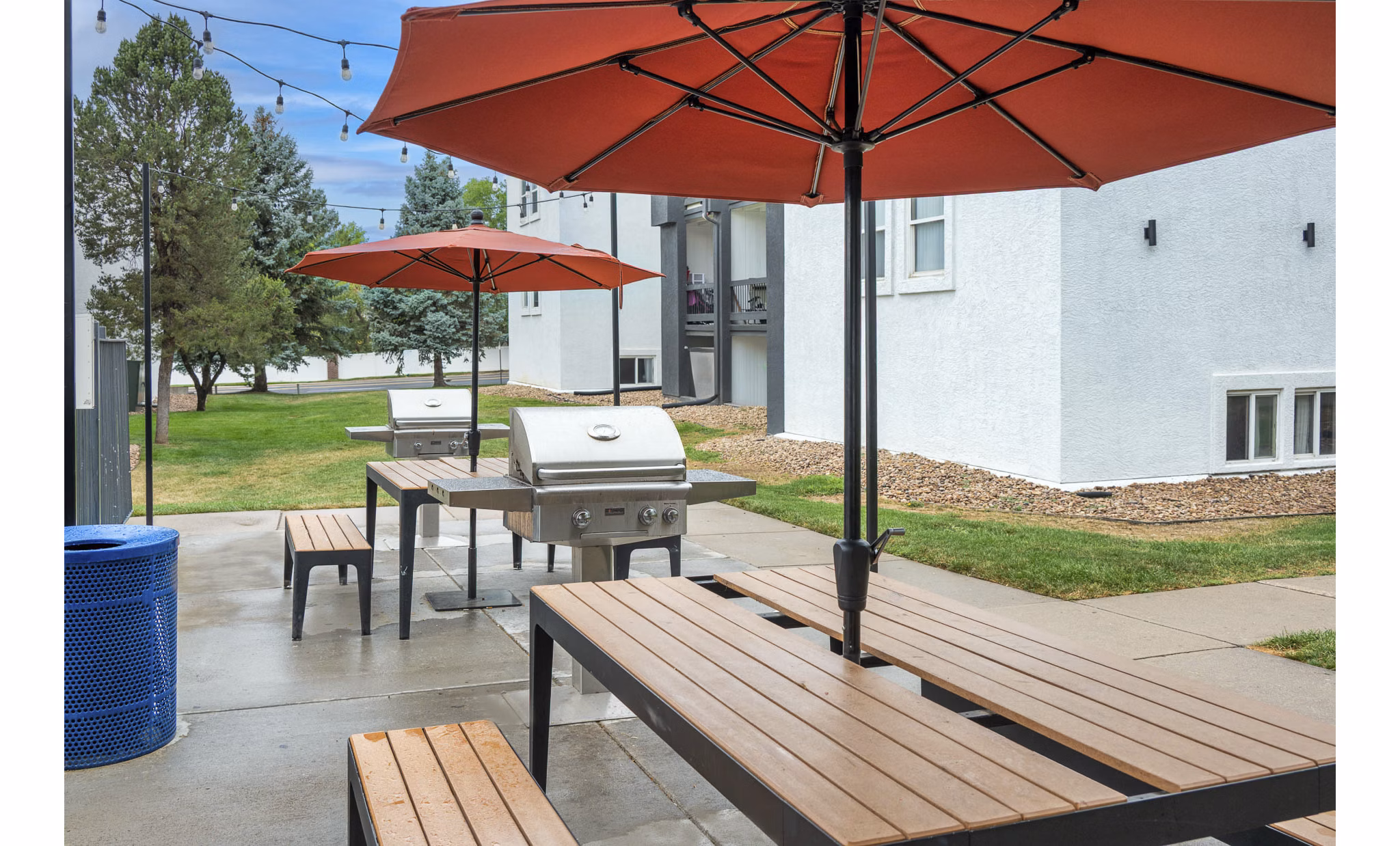 grill area at Westbury Apartments