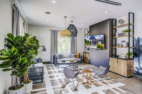 clubhouse/lobby at Greenwood Point Apartments