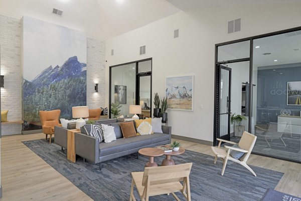 Clubhouse with modern decor at Greenwood Point Apartments