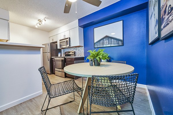 Elegant dining room with modern decor at Greenwood Point Apartments