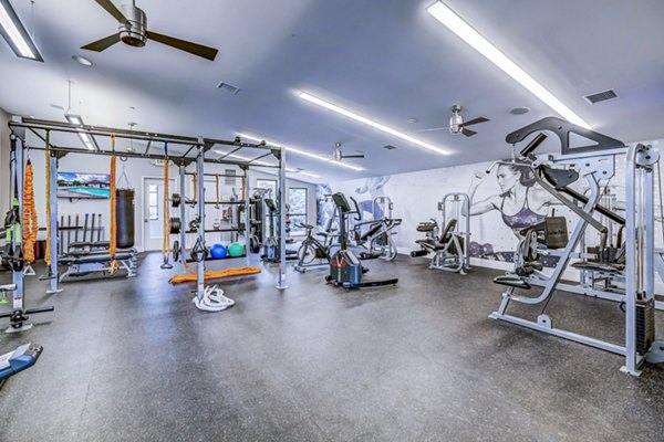 fitness center at Greenwood Point Apartments