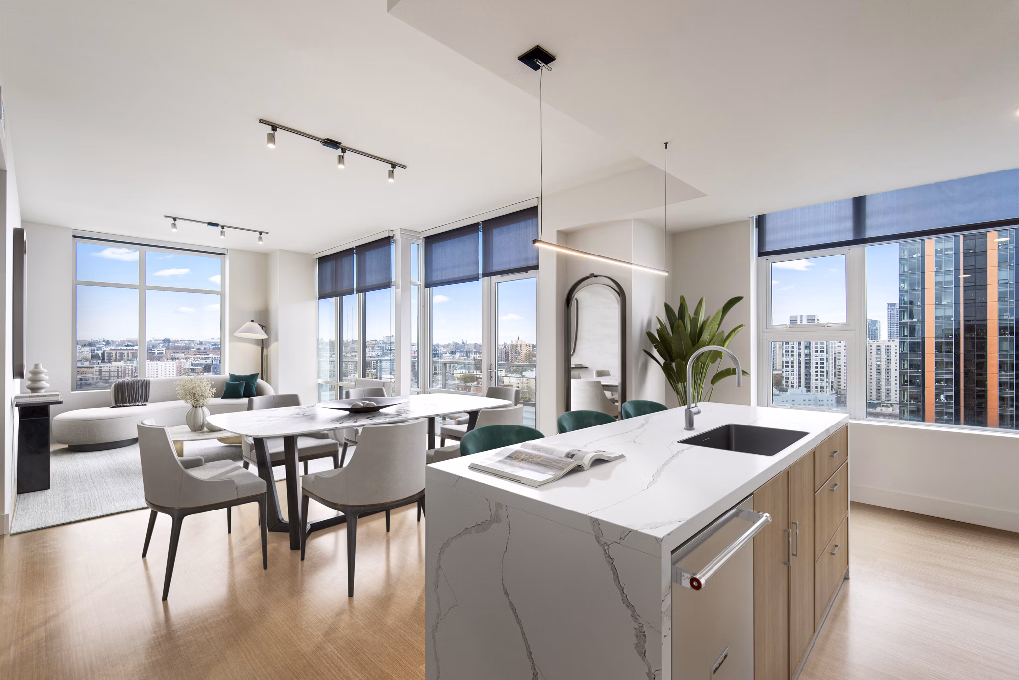kitchen at The Olivian Apartments