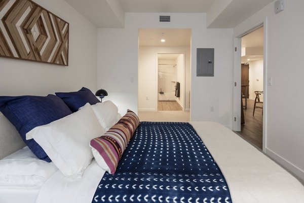 bedroom at Jones Berkeley Apartments