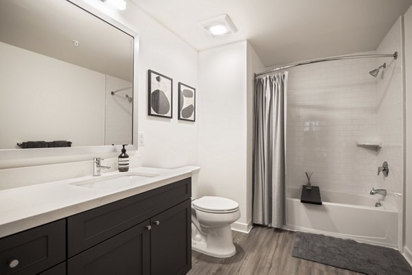 bathroom at Jones Berkeley Apartments