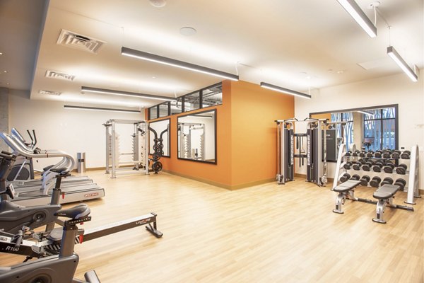 fitness center at Jones Berkeley Apartments