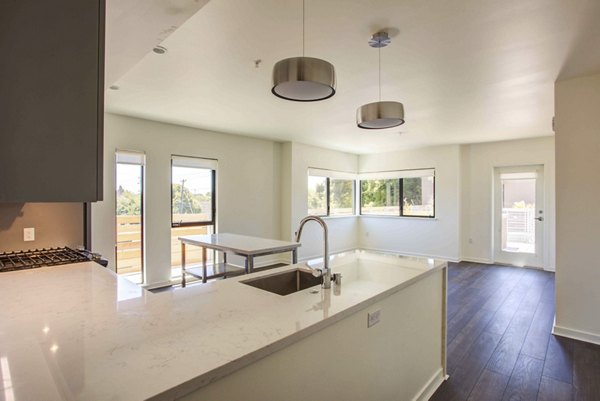 kitchen at Jones Berkeley Apartments