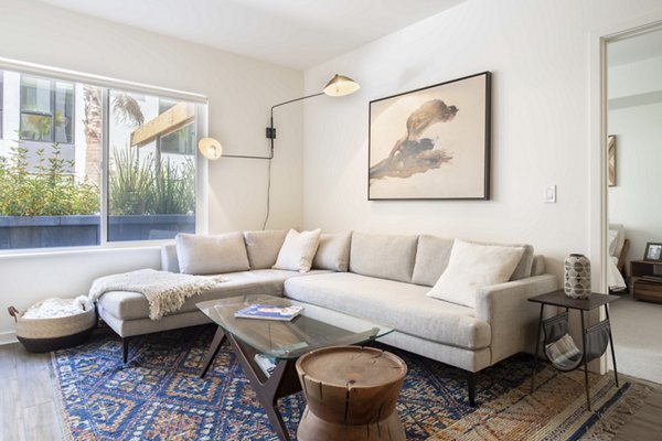 living room at Jones Berkeley Apartments