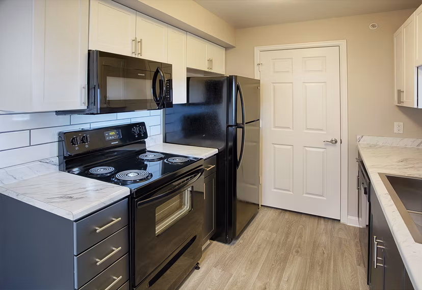 kitchen at Artemis at Spring Canyon Apartments