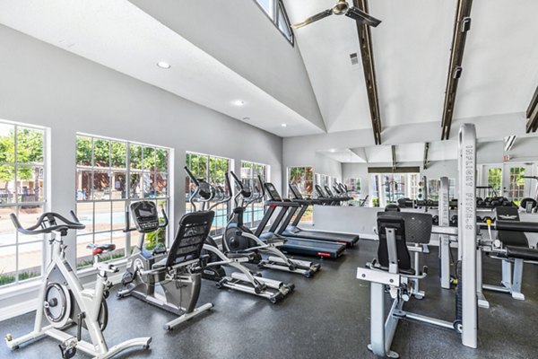 fitness center at Townlake of Coppell Apartments