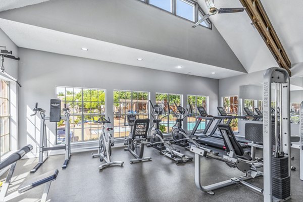 fitness center at Townlake of Coppell Apartments