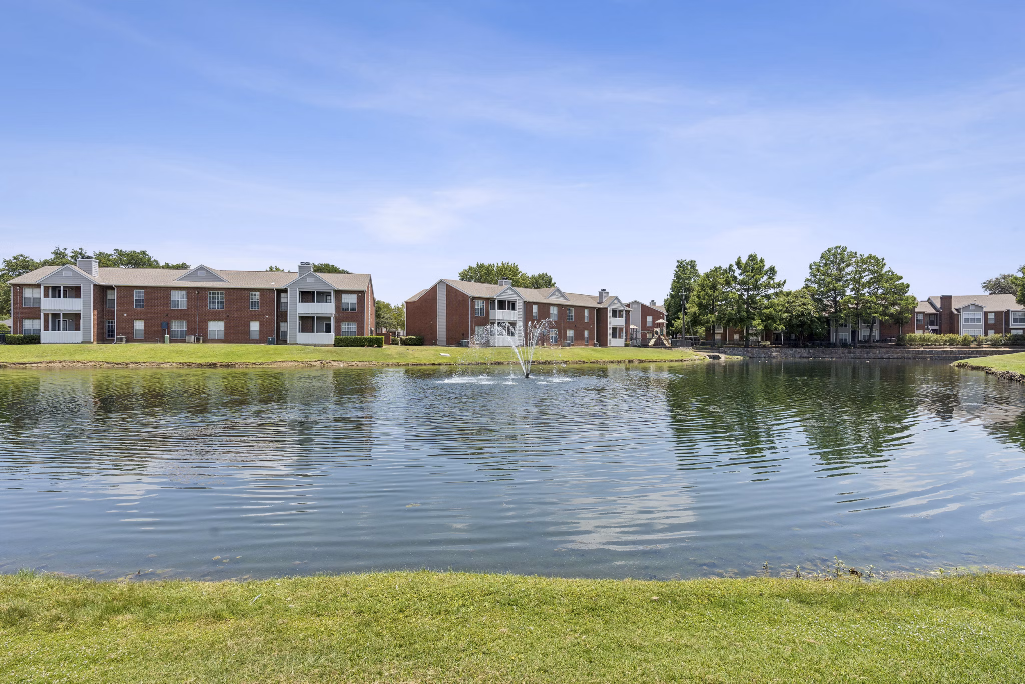 Serene lake view from Townlake of Coppell luxury apartments in Coppell