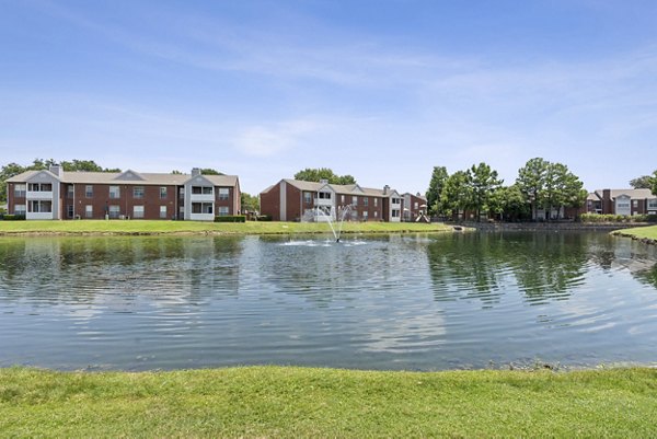 Serene lake view from Townlake of Coppell luxury apartments in Coppell