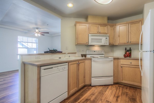 kitchen at Bradley Park Apartments