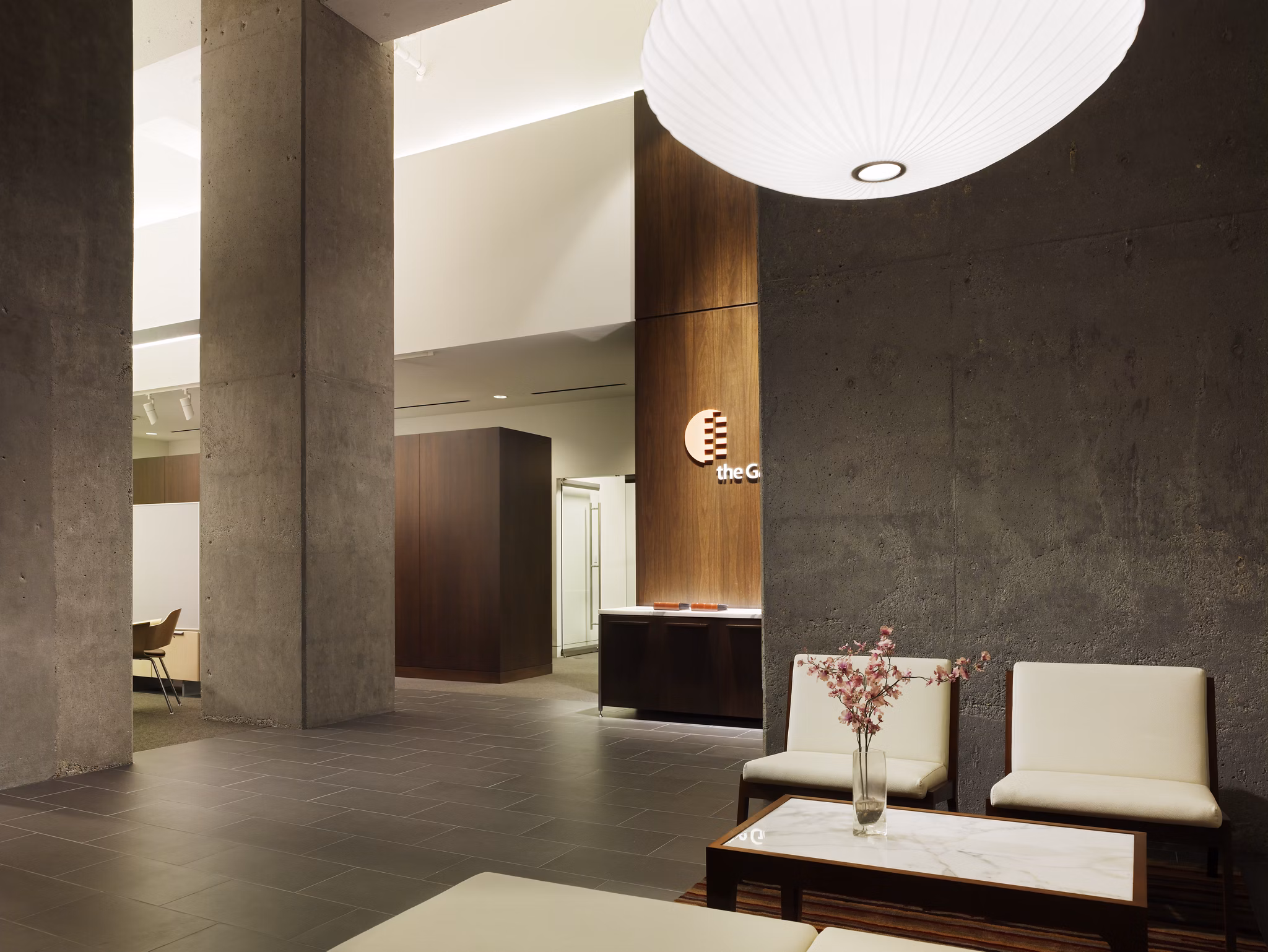 Modern clubhouse at The Gateway Apartments featuring luxurious seating areas and contemporary design elements