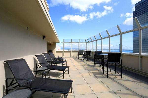 rooftop deck at The Gateway Apartments