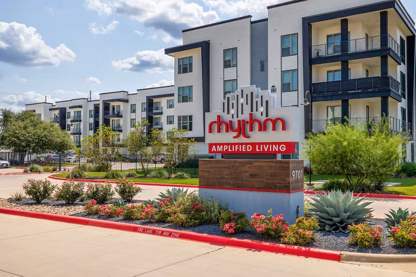 building at Rhythm Apartments