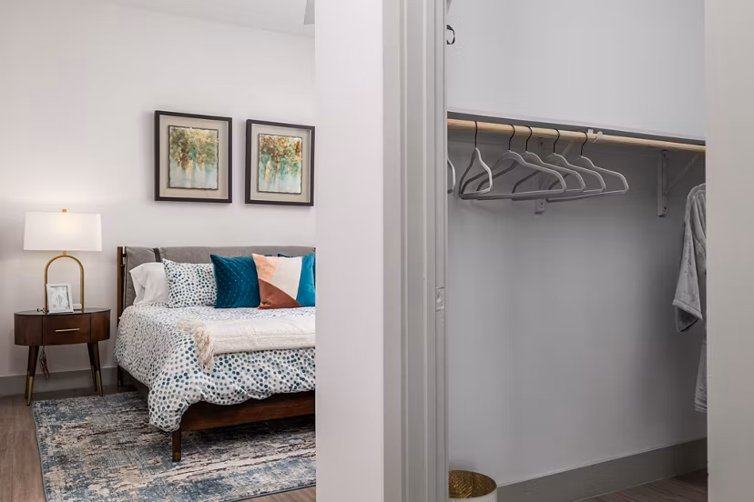 closet at Rhythm Apartments