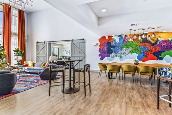 clubhouse/lobby at Rhythm Apartments