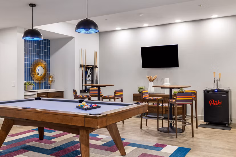 clubhouse at Rhythm Apartments