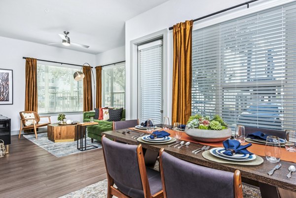 dining room at Rhythm Apartments