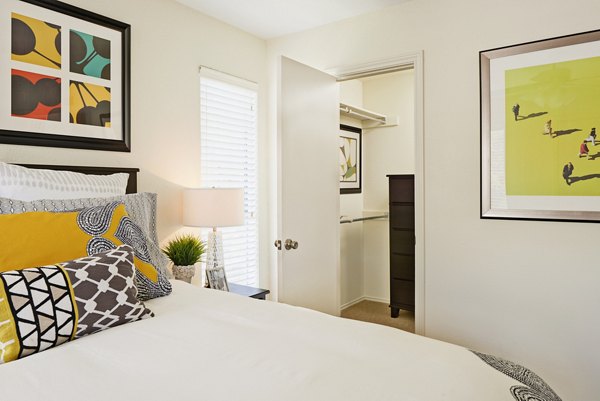 Luxury bedroom featuring modern decor at Copper Ridge Apartments