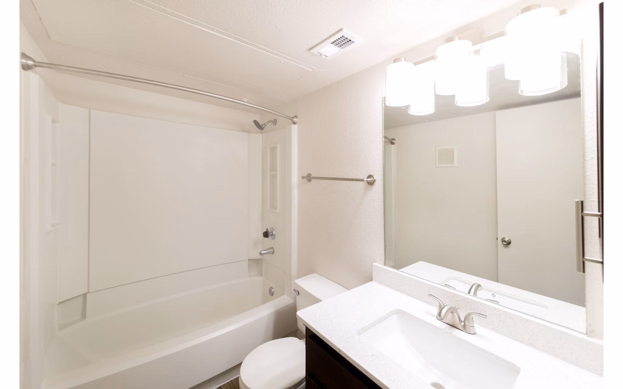 Modern bathroom with sleek fixtures in Copper Ridge Apartments, featuring luxury design elements, perfect for comfortable living
