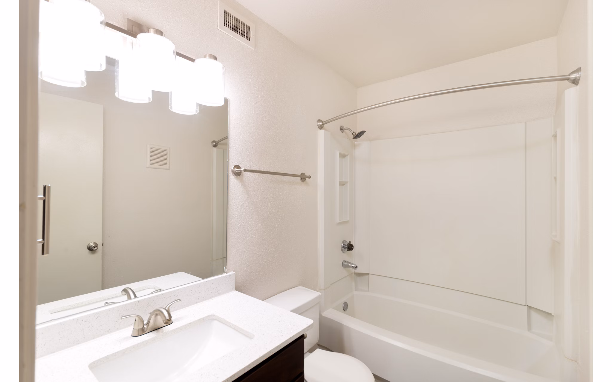 Modern bathroom with sleek fixtures at Copper Ridge Apartments
