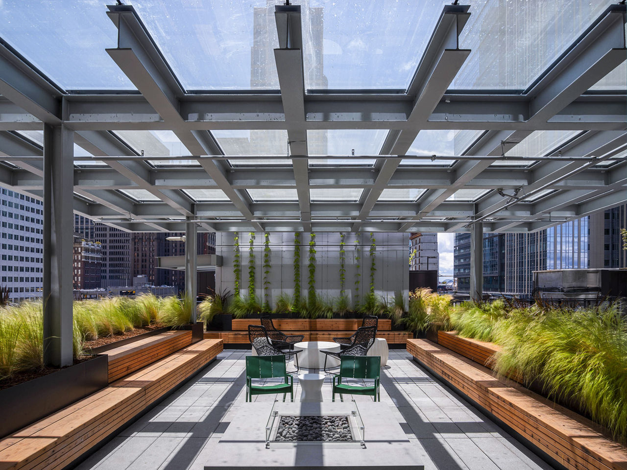 Roof deck at West Edge Apartments (5 of 5)