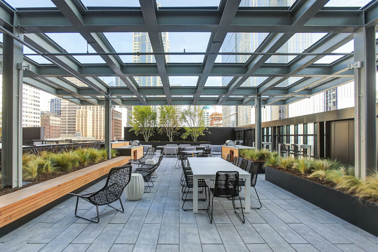 Roof deck at West Edge Apartments (4 of 5)