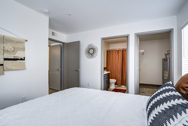 bedroom at Lumen Apartments