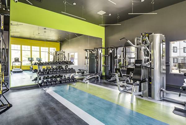 fitness center at Lumen Apartments