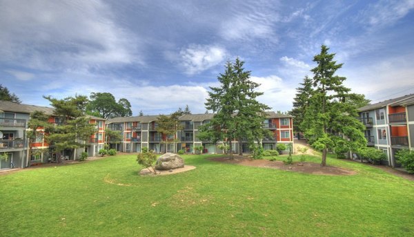 exterior at The Woodmark Apartments