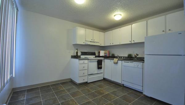 kitchen at The Woodmark Apartments