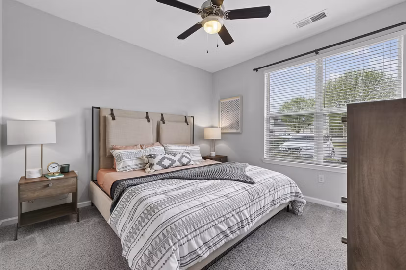 bedroom at Legacy Lake Norman Apartments