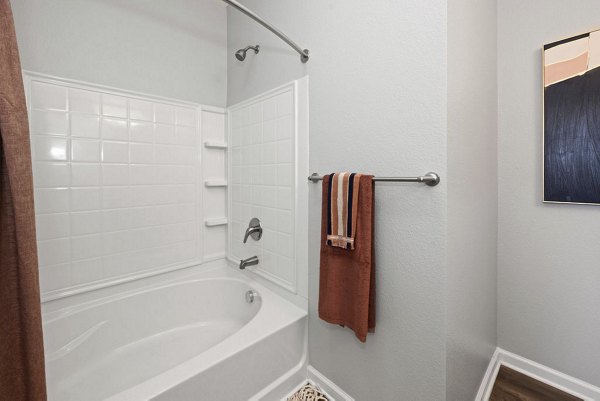 bathroom at Legacy Lake Norman Apartments