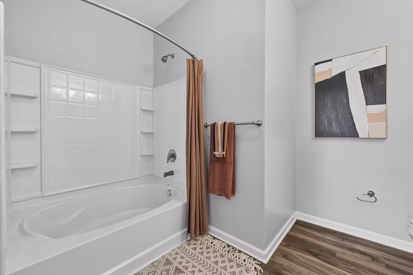 bathroom at Legacy Lake Norman Apartments