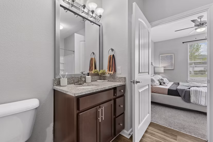 bathroom at Legacy Lake Norman Apartments
