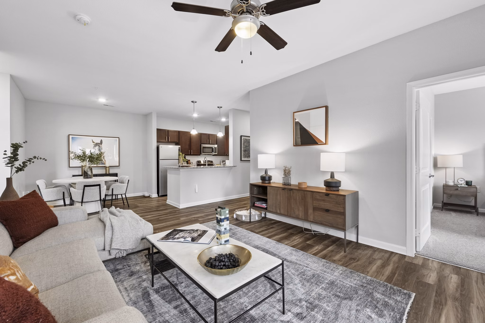 Living Room at Legacy Lake Norman Apartments