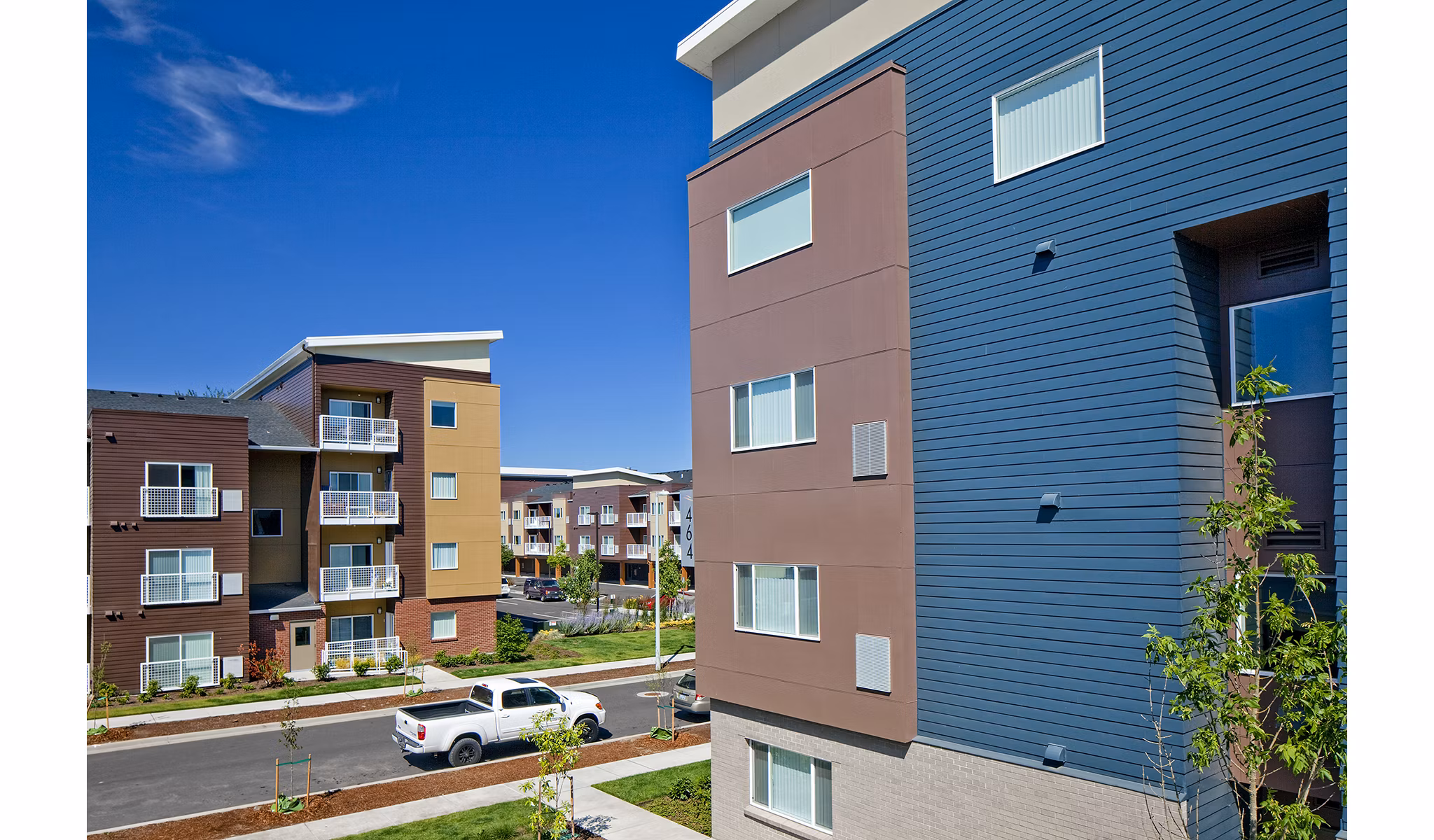 Riverwalk Apartments: Luxury high-rise overlooking scenic river views