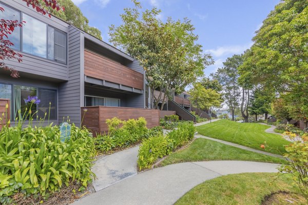 exterior at The Hilltop Apartments