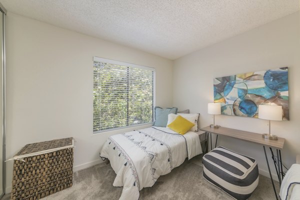 bedroom at The Hilltop Apartments