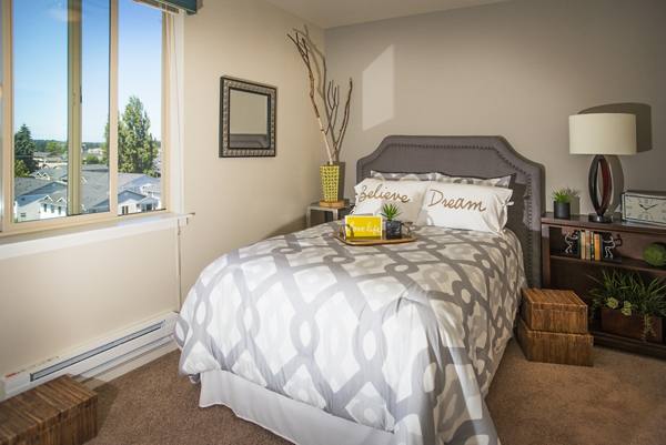 bedroom at The Pacifica Apartments